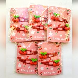 ColourPop Cherry hair clips Set of 1